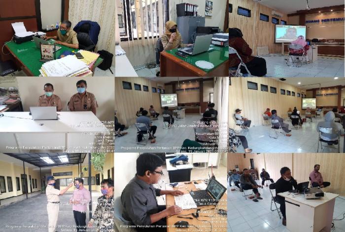 PENYUSUNAN PROGRAMA PENYULUHAN PERTANIAN BPP KEDUNGKANDANG MELALUI ZOOM MEETING