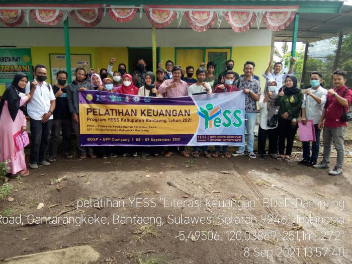 PELATIHAN KEUANGAN PROGRAM YESS DI BPP DAMPANG KEC.GANTARANGKEKE KAB.BANTAENG