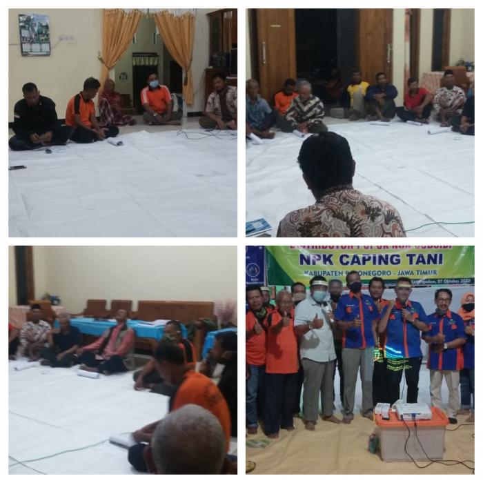 Pertemuan Poktan Sumber Tani Desa Kedungadem Menuju Petani Mandiri