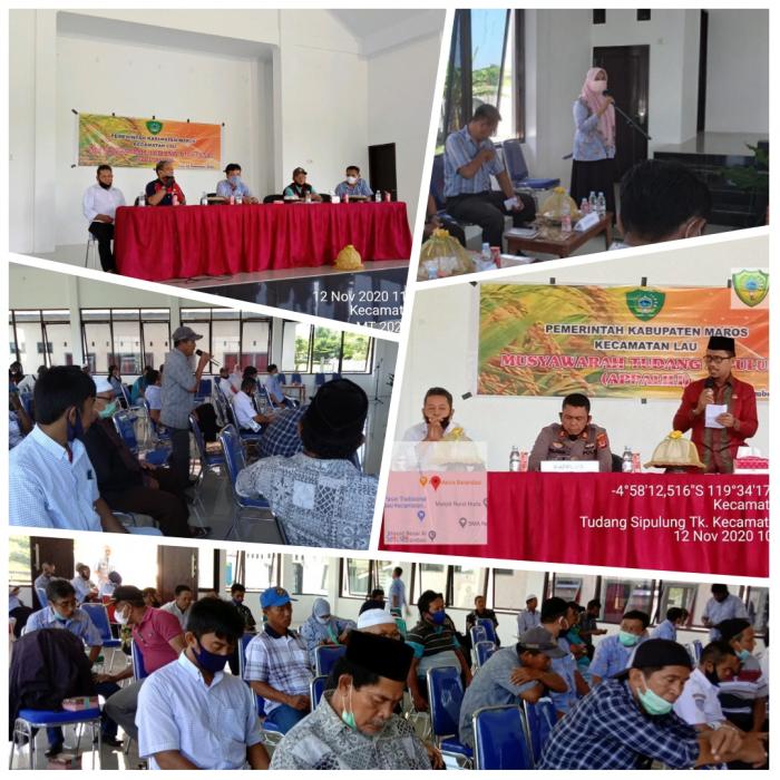 MUSYAWARAH TUDANG SIPULUNG TINGKAT KECAMATAN LAU KABUPATEN MAROS MUSIM TANAM 2020/2021