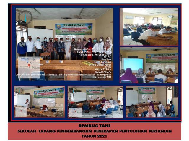 REMBUG TANI  DALAM RANGKA SEKOLAH LAPANG DI BPP TANAH KAMPUNG