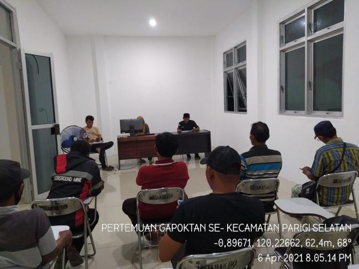 Rapat Koordinasi Uptd Bersama Gapoktan Se Kecamatan Parigi Selatan