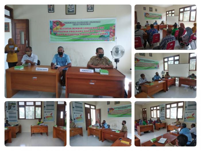 MIMBAR SARASEHAN  DAN PENYUSUNAN PROGRAMA KECAMATAN TAHUN 2022 BPP TANJUNG PALAS UTARA 