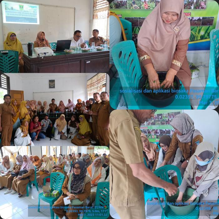 Sosialisasi Dan Bimtek Pembuatan Biosaka  Di Kabupaten Pasaman Barat Tahun 2023