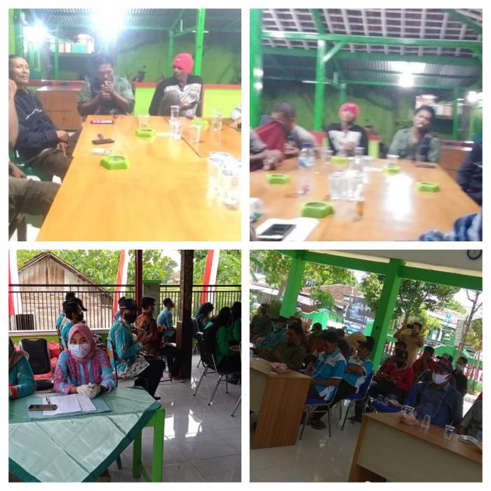 PERTEMUAN KELOMPOK TANI JAYA MAKMUR,1,2 DAN 3 DESA BEJI KECAMATAN KEDEWAN MENUJU PETANI MANDIRI.