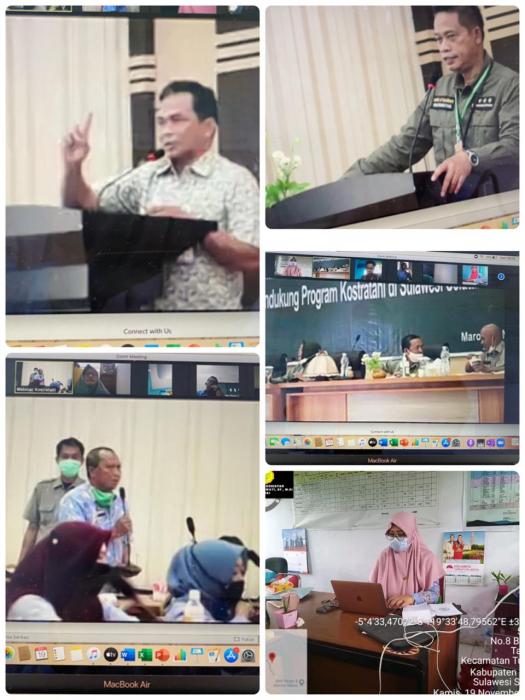 Ekspestasi Kepala Dinas Pertanian Dan Ketahanan Pangan Kabupaten Maros Dalam Membuka Pelatihan Peningkatan Kapasitas Sdm Penyuluh Pertanian Dalam Mendukung Program Kostratani Di Kabupaten Maros