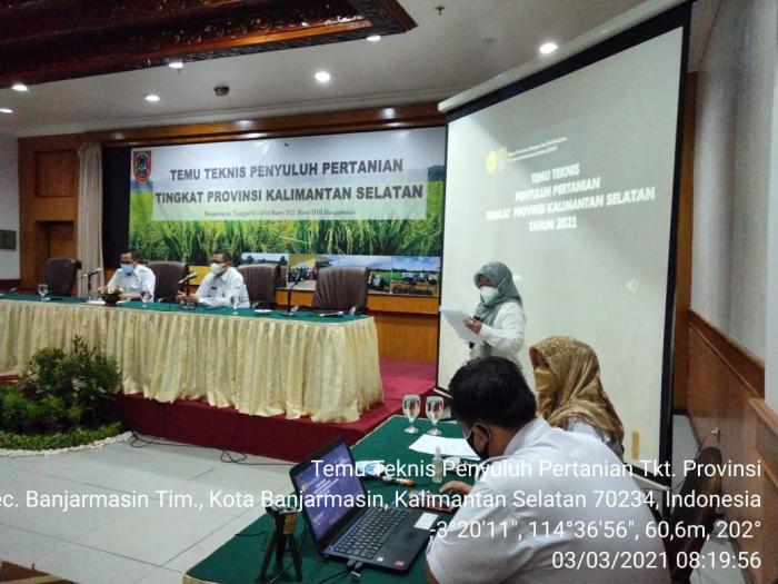 Temu Teknis Penyuluh Pertanian Tingkat Provinsi Kalimantan Selatan Tahun 2021