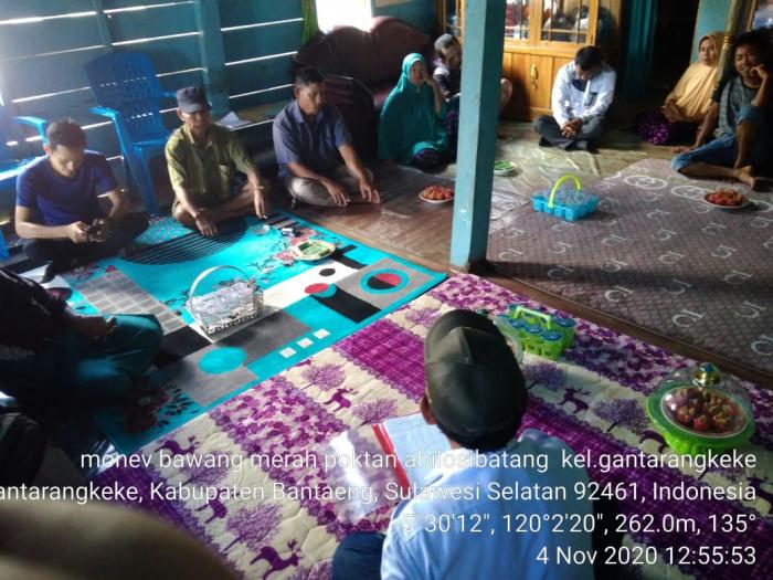 Monitoring Dan Evaluasi  Kegiatan Bantuan Benih Bawang Merah Di Kelurahan Gantarangkeke Kecamatan Gantarangkeke Kabupaten Bantaeng