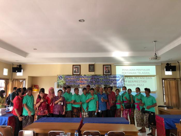 Kegiatan Penilaian Kepada Penyuluh Teladan, Petani, Gapoktan Dan Bpp Berprestasi Di Kabupaten Badung