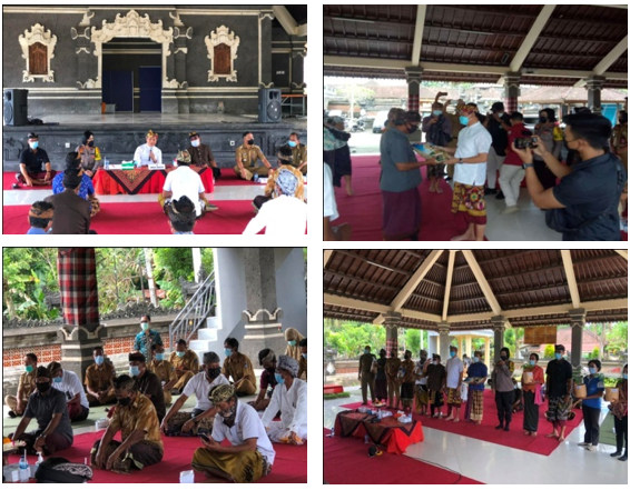 PENYERAHAN BANTUAN BENIH PADI DAN CABE DI KABUPATEN BADUNG
