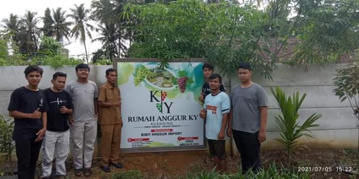 KUNJUNGAN KELOMPOK TANI GEMURAI KE PEMBUDIDAYAAN ANGGUR SUKSES DI KABUPATEN KUANTAN SINGINGI HENDRA AP. MSi