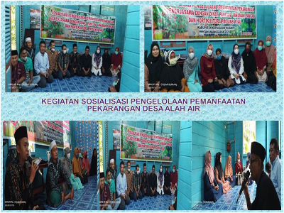 Sosialisasi Pengelolaan Pemanfaatan Pekarangan Desa Alah Air
