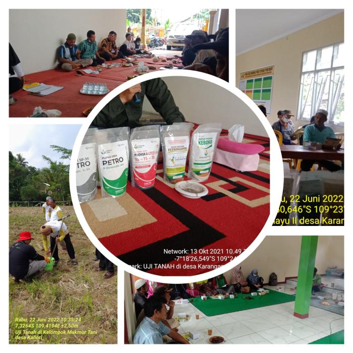 Uji Tanah Setahun Terakhir Dilaksanakan Di 4 Desa Se BPP Kec. Karanganyar
