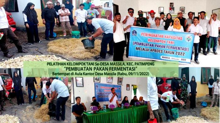 Andi Elya Azis, Latih Peternak Desa Massila dalam Pembuatan Pakan Fermentasi