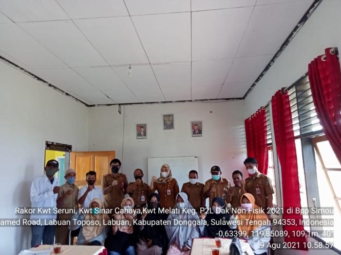Rakor dan Tematik P2L, oleh   DKP Kab. Donggala, di wilayah kerja BPP Simou, Kecamatan  Labuan Donggala Sulawesi tengah