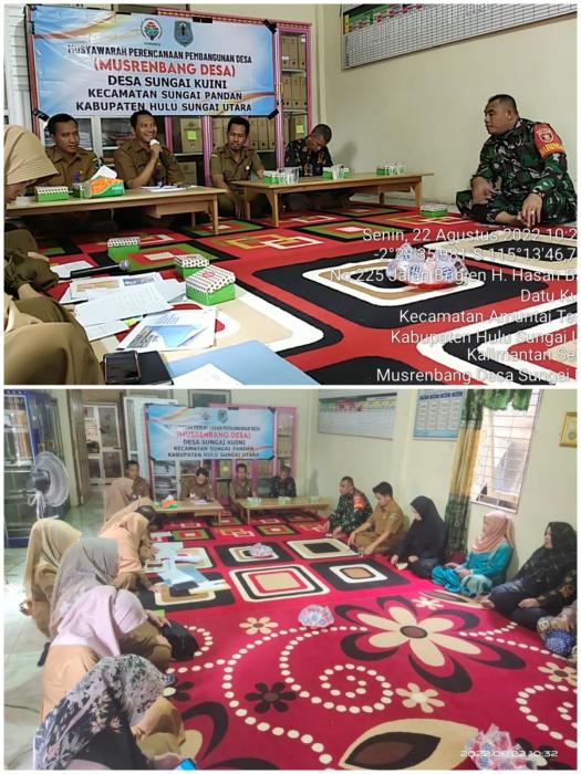 Kegiatan Bidang Pertanian Melalui Musyawarah Perencanaan Pembangunan Desa (musrenbangdes) Desa Sungai Kuini, Kec. Sungai Pandan, Kab. Hulu Sungai Utara.