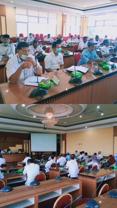 RAPAT KOORDINASI  TIM KOMANDO  STRATEGIS  PEMBANGUNAN  PERTANIAN  DAERAH (KOSTRADA) DAN TIM KOMANDO STARTEGIS  PEMBANGUNAN  PERTANIAN   KECAMATAN  (KOSTRATANI)  KABUPATEN  BATANG HARI. MUARA  BULIAN  :RABU 24  FEBRUARI 2021