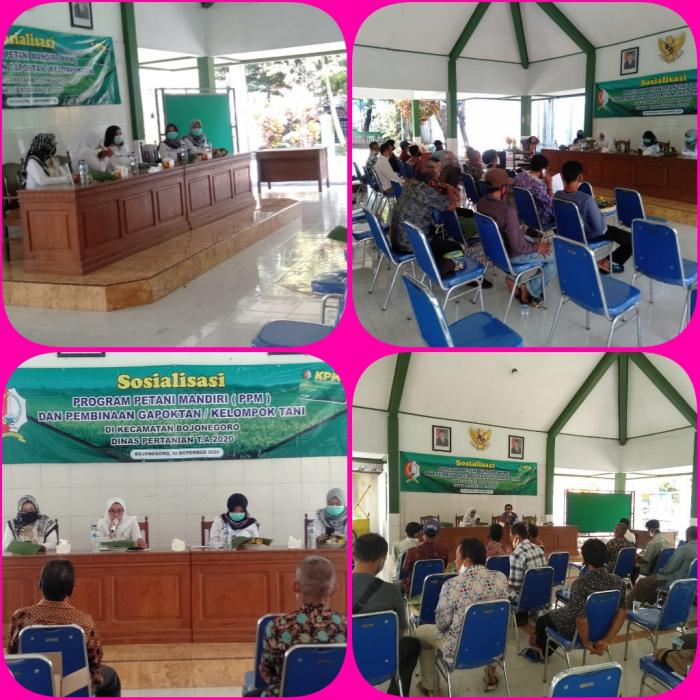 Sosialisasi Program Petani Mandiri (ppm) Dan Pembinaan Gapoktan/kelompok Tani Di Kecamatan Bojonegoro