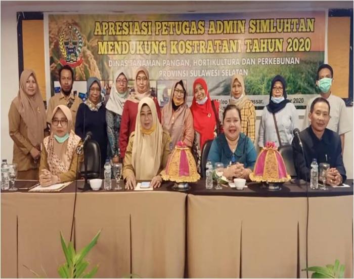 PERTEMUAN APRESIASI PETUGAS ADMIN SIMLUH MENDUKUNG KOSTRATANI TAHUN 2020  TINGKAT PROVINSI SULAWESI SELATANDI HOTEL DÃ¢â‚¬â„¢MALEO MAKASSAR