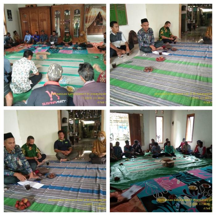 REORGANISASI KELOMPOK TANI KARYA UTAMA V DESA TEMAYANG KEC TEMAYANG KABUPATEN BOJONEGORO
