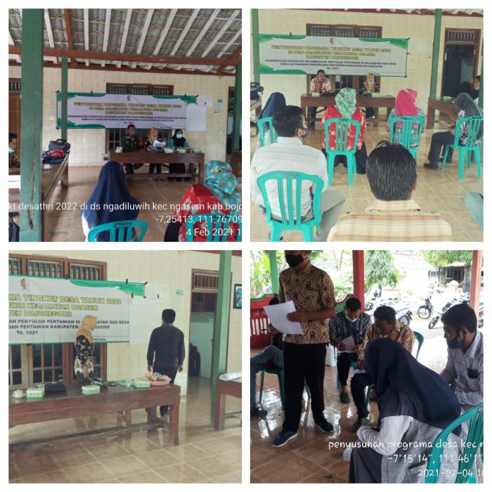 PENYUSUNAN PROGRAMA DESA NGADILUWIH KECAMATAN NGASEM 