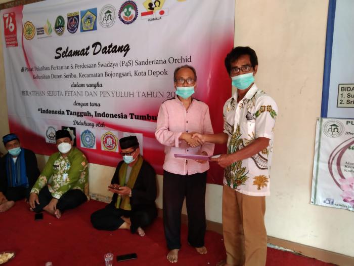 UMKM BOSAMA, KTNA Kecamatan Bojongsari dan P4S Sanderiana Orchid Sepakat Kerjasama Pengembangan Pertanian Berbasis Korporasi
