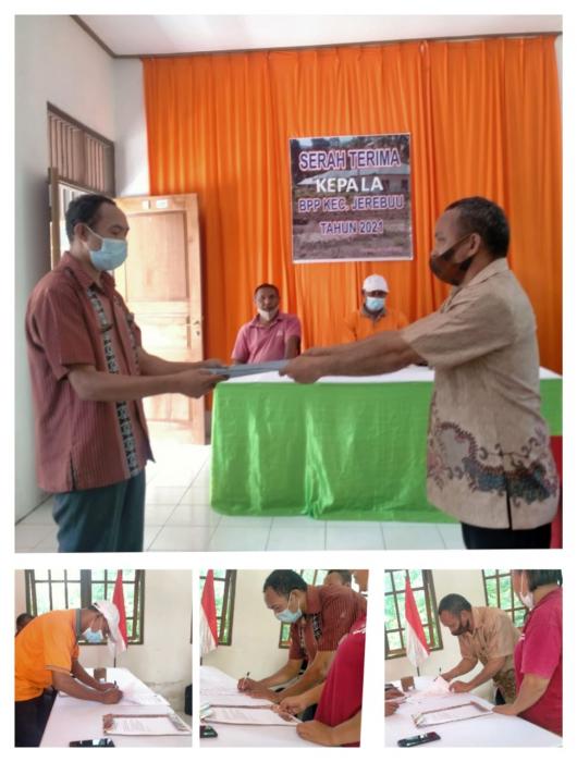 Serah Terima Jabatan Kepala Balai Penyuluhan Pertanian Kecamatan Jerebuu Kab. Ngada