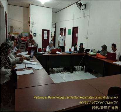 Pertemuan Rutin  Petugas  Admin SIMLUHTAN Tingkat Kabupaten Kepulauan Selayar