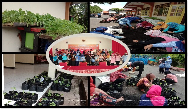 Gerakan Tanam Sayuran  Untuk Pemanfaatan Tanah Pekarangan  Di Kelurahan Purwokerto Lor  Kecamatan Purwokerto Timur