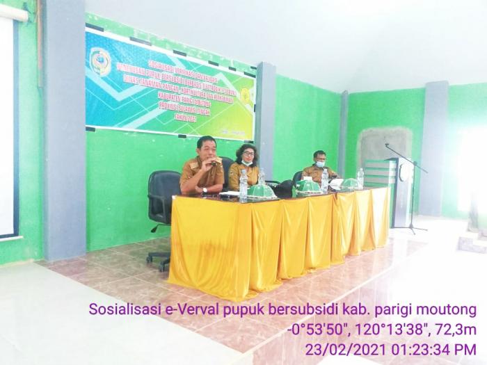 Pertemuan Sosialisasi Verifikasi Dan Validasi Penyaluran Pupuk Bersubsidi Berbasis Elektronik (e- Verval)