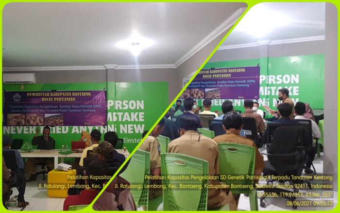 Pelatihan Kapasitas Pengelolaan Sumber Daya Genetik Secara Partisipatif dan Terpadu pada Tanaman Kentang