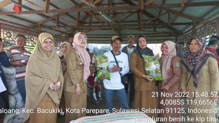 Penyerahan Bantuan Benih Padi Program Mandiri Benih 