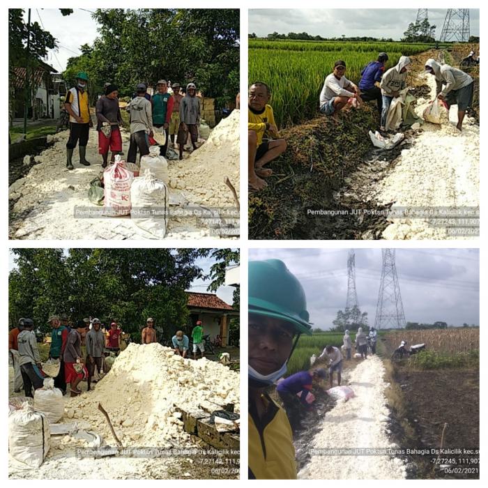 Pembangunan JUT swadaya Poktan Tunas Bahagia Ds Kalicilik Kec.sukosewu Kab.bojonegoro
