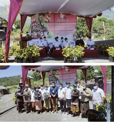 Dirjen Perlindungan Perkebunan Kementan Resmikan Kegiatan Mitigasi dan Adaptasi Dampak Perubahan Iklim di Kecamatan Kubu
