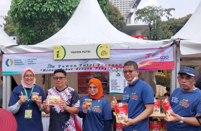 Pawon Putri Pegagan Promosikan Produk Pangan Lokal & Herbal Dalam Acara Bazar HUT Ke-1 Badan Pangan Nasional