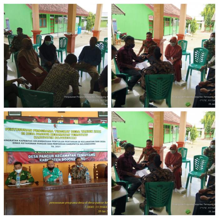 PENYUSUNAN PROGRAMA PENYULUHAN TINGKAT DESA TAHUN 2022 DI DESA PANCUR KECAMATAN TEMAYANG KABUPATEN BOJONEGORO