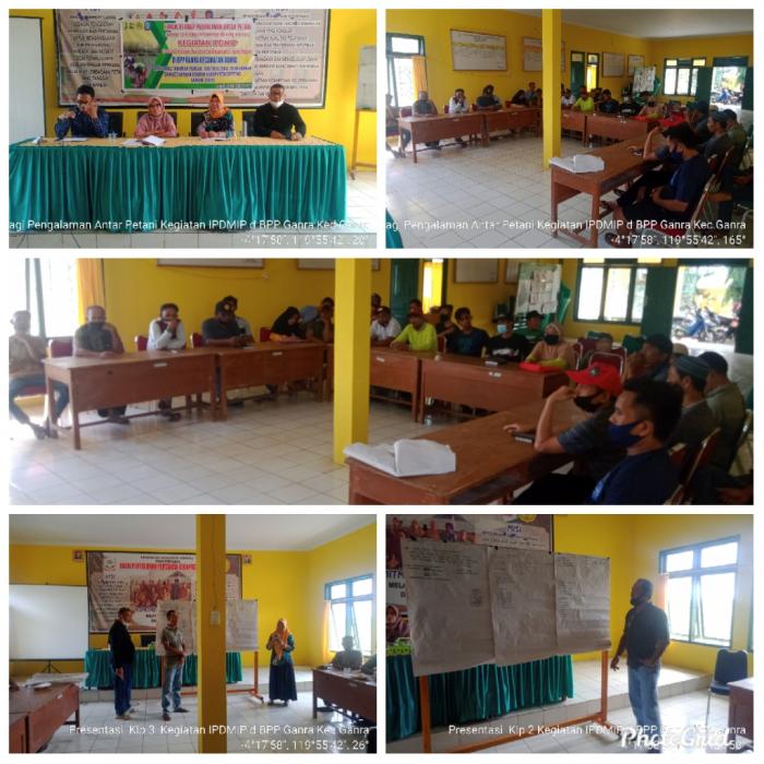 Forum  Berbagi Pengalaman Antar Petani Pada  Kegiatan Ipdmip Dibpp Ganra Kecamatan Ganra