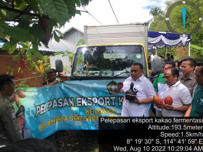 Pelepasan Eksport Kakao Ke Osaka Jepang Oleh Uph Amerta Urip 