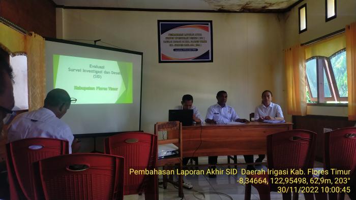 DAERAH IRIGASI WAIJOLE DI EVALUASI SURVEI INVESTIGASI  DAN DESAIN (DIS) OLEH DINAS PEKERJAAN UMUM DAN PERUMAHAN RAKYAT KAB. FLORES TIMUR