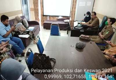 Kegiatan Sosialisasi Pelayanan Produksi dan Kesehatan Hewan 2021.