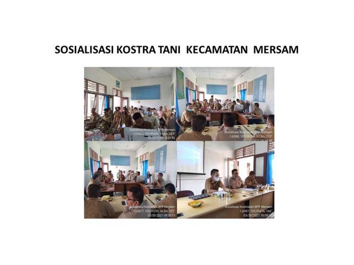 Sosialisasi Kostratani Kecamatan  Mersam