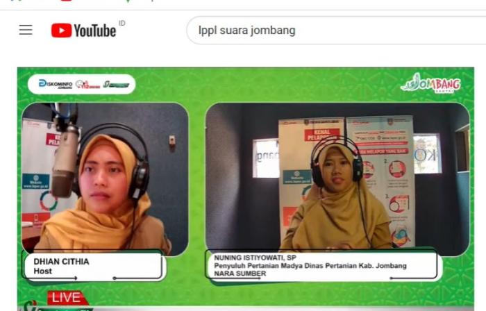 PPL Jombang, Giatkan Penyuluhan  Melalui Media Elektronik