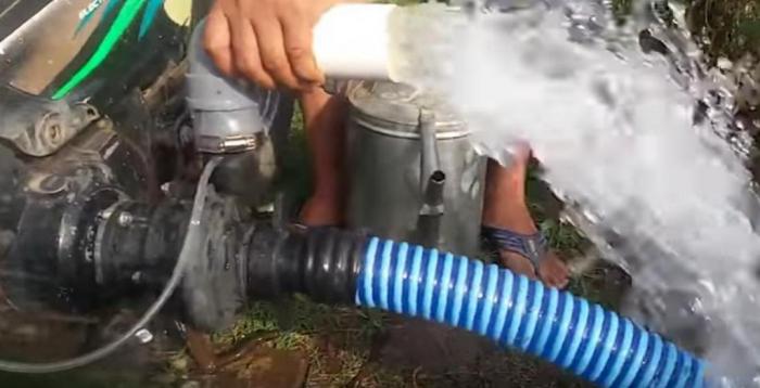 Pemanfaatan Sepeda Motor Sebagai Pompa Air