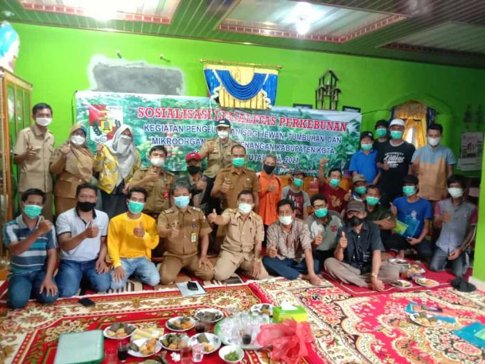 Sosialisasi Legalitas Perkebunan  2021 di Poktan Sinar Jaya