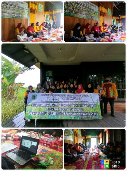 Kursus Manajemen Kelompok Tani di KWT Mawar Ds. Rantau Karau Hilir Kec. Sungai Pandan