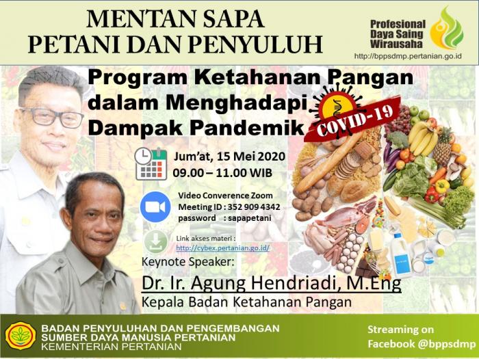 Mentan Sapa Petani Penyuluh Pertanian 15 Mei 2020 