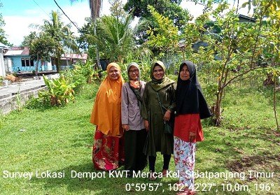 Kegiatan survey lahan Rumah Bibit dan Demplot Kelompok Wanita Tani Merica