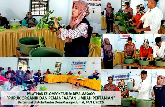 Poktan Se-Desa Masago Dilatih Tingkatkan Kognitif Tentang Pupuk Biosaka