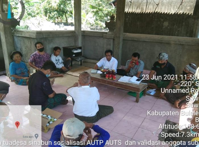 Sangkepan Subak Menasa Tua Desa Sinabun Kecamatan Sawan