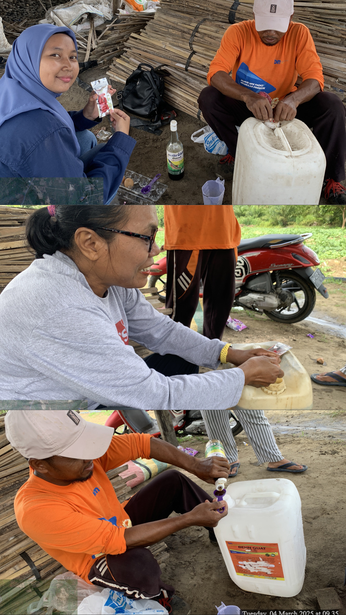 PRAKTEK DEMCARA PEMBUATAN PSB BERSAMA PETANI